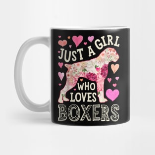 Just A Girl Who Loves Boxers Mug